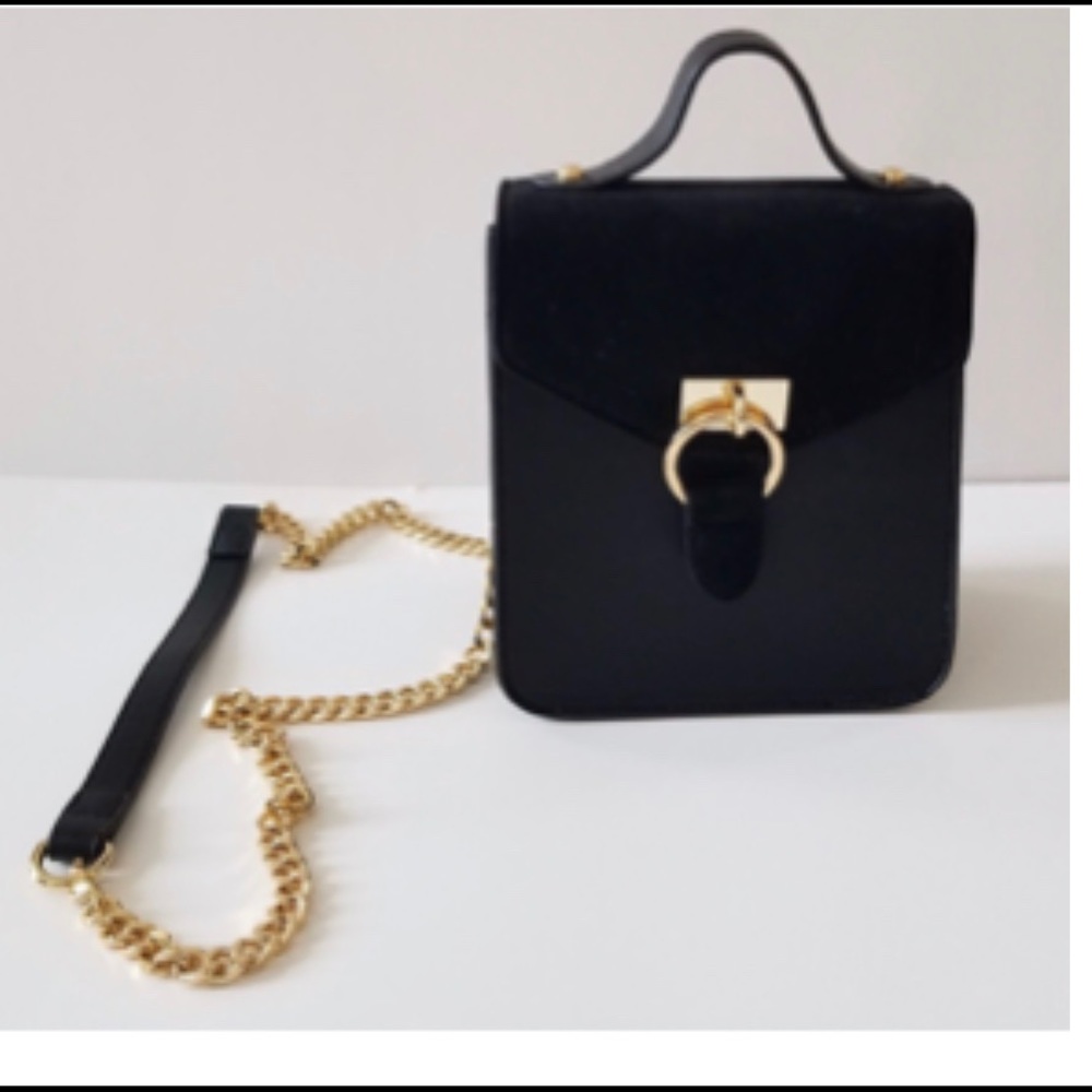 Lionel - Black feux leather and suede